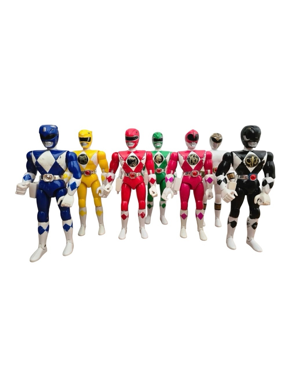 1993 8-inch Mighty Morphin Power Rangers action figures by Bandai